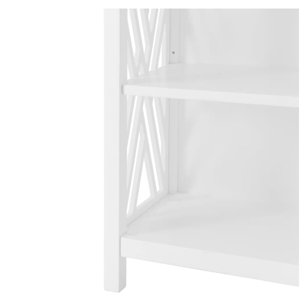 24.4 in. W x 66.9 in. H x 9.5 in. D Yellow Bamboo Over the Toilet Storage Bathroom Rectangular Cabinet with Open Shelf